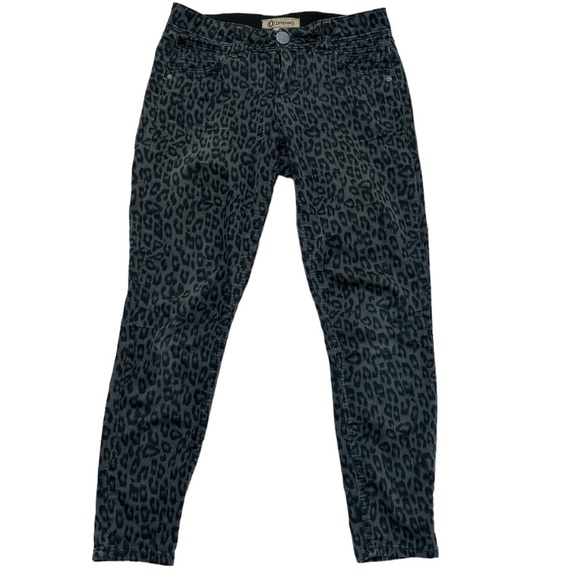 Democracy AB Technology Comfortable Elastic Waistband Animal Print Pants Stretch - Picture 3 of 8